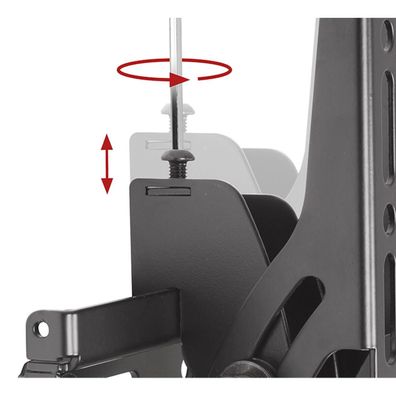 Wandhalterung B-Tech fér Flachbildschirm, schwarz, 22-55 Zoll