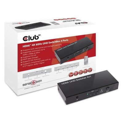 HDMI Umschalter Club-3D 4096x2160@60Hz