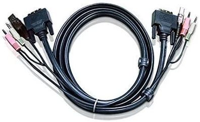 KVM-Kabel ATEN DVI-D USB 5 Meter Schwarz
