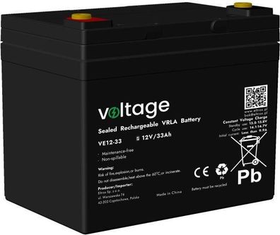 AGM Akku Voltage 12V 33Ah