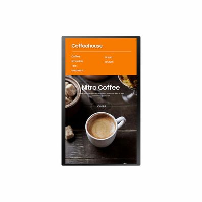 Interaktiver Kiosk-Monitor Samsung KM24A, Full HD, Weiß