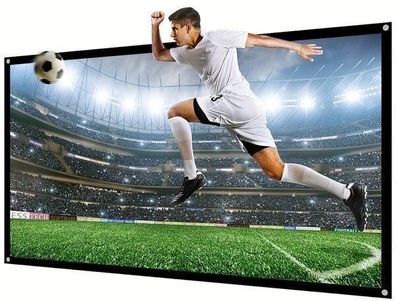 Leinwand Medium Fester Rahmen 16:9, Schwarz