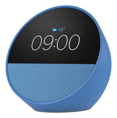 Echo Spot Amazon Blaue smarte Lautsprecher