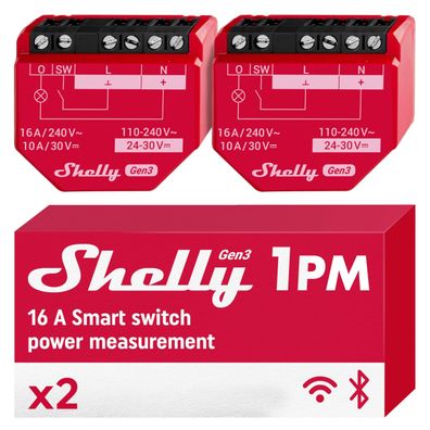 Intelligenter Schalter Shelly 1PM Gen3