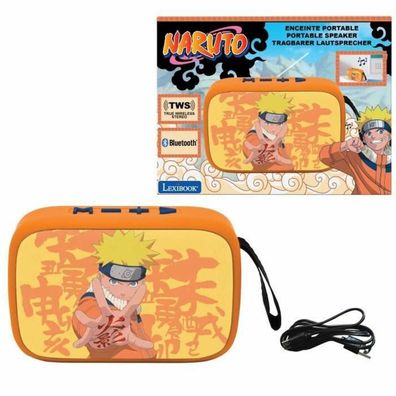 Bluetooth-Lautsprecher Lexibook Orange, tragbar, Naruto-Design