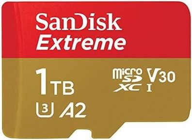 Speicherkarte SanDisk Extreme 1 TB, hohe Geschwindigkeit