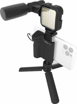Vlogging Kit Digipower Follow Me mit Smartphone-Halterung
