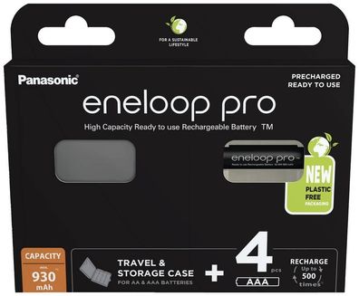 Akkus Panasonic Eneloop Pro AAA 930 mAh, wiederaufladbar