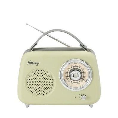 Radio Halterrego Vintage mit Bluetooth 5.0, 5W RMS, grén-oliv