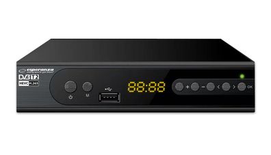 Digitale TV-Set-Top-Box Esperanza EV106P Schwarz