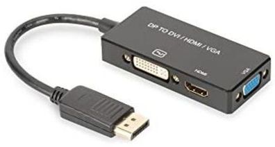 Adapter 3-in-1 Digitus â€? Videoanschluss schwarz