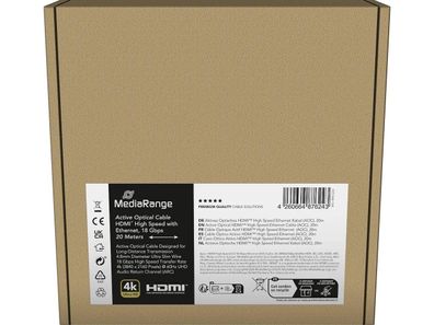 HDMI-Kabel MediaRange 20 Meter, 18 Gbit/s, schwarz