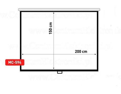 Leinwand Maclean MC-594 weiße matte Oberfläche