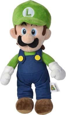 Super Mario Luigi – Plüschfigur 30 cm – weiches Nintendo Kuscheltier für Kinder