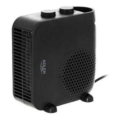 Adler AD 7725 Elektrischer Heizlüfter 2000 W mit 2 Heizstufen - Schwarz