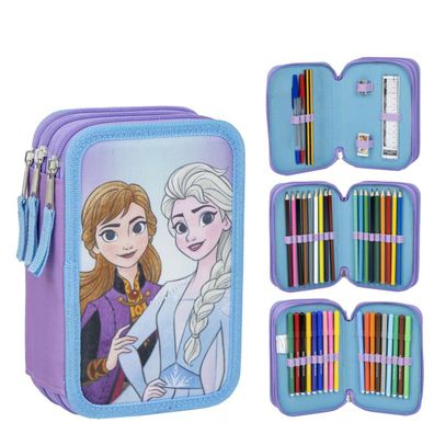 Disney Frozen Giotto Federmappe gefüllt – Schuletui & Stiftebox mit Zubehör für