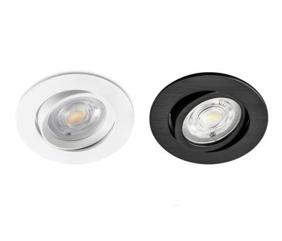 LED Einbauspot Einbaustrahler 5W rund IP40 schwenkbar Ø7,0 cm