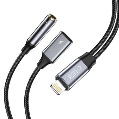 Tech-Protect UltraBoost Adapter Lightning (Stecker) / 3,5-mm-Miniklinke (Buchse)