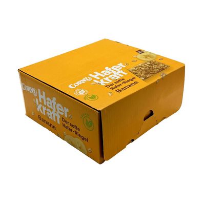 Corny Haferkraft Riegel Banane, Kiste mit 12x 50g