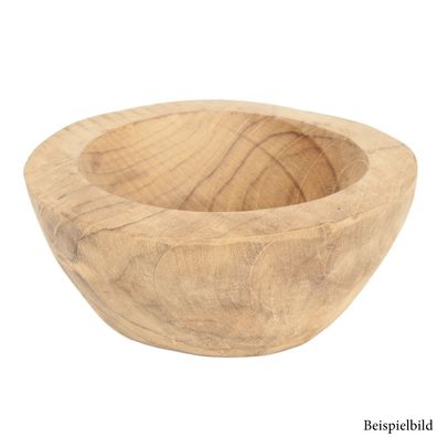 Teak Schale PREMIO ca. D15cm Natural Wurzelholz Handmade Massivholz Unikat Deko