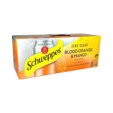 Schweppes Blood Orange & Mango - Australian Import 10x375 ml