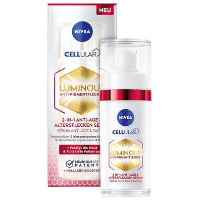 Nivea Cellular Luminous 630 Anti-Pigmentflecken und Anti-Falten Serum, 30ml