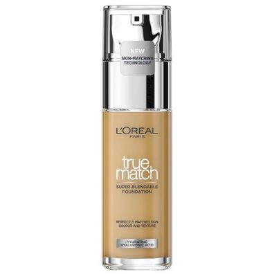 L'Oreal Paris True Match Foundation W4 Warmer Unterton/Golden Natural, 30 ml