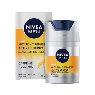 Nivea Men Active Energy Gesichtspflegecreme, 50 ml, revitalisierende Feuchtigkei