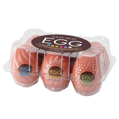 Tenga Easy Beat Egg Hard Boiled Set II - 6 Einweg-Eiermasturbatoren