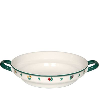Riess Plat paysan Ø28cm Country Gmundner Streublumen émaillé