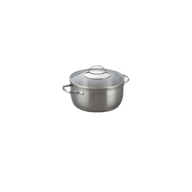 Kelomat Marmite à rôtir Torrano Ø24cm 4,2 litres avec couvercle Acier inoxydable