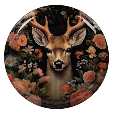 Clayre & Eef Dekoration Schale Ø 28x3 cm Schwarz Metall (Gr. Ø 28x3 cm)