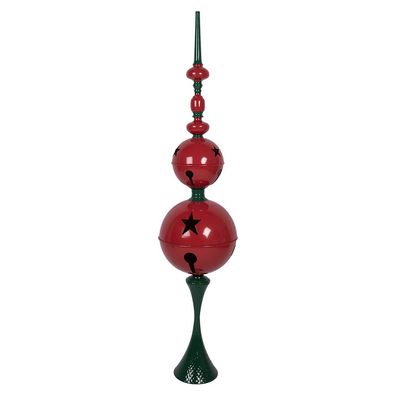Clayre & Eef Weihnachtsdekorationsfigur Ø 31x142 cm Rot Grün Metall (Gr. Ø 31x145 cm)