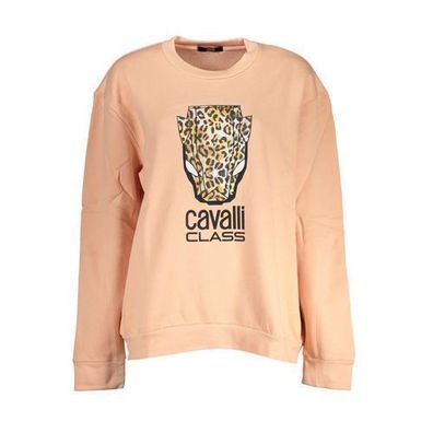 Cavalli Class Pink Cotton Women Sweater
