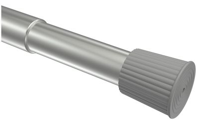 Interdeco Spannstangen Silbergrau 26 mm Ø ausdrehbar Serrofix