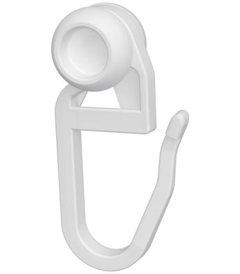 Interdeco Innenlaufrollen mit Faltenlegehaken 8 mm Ø Gardinenrollen, 100 Stück