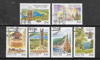 Russland gestempelt Michel-Nummer 819-824