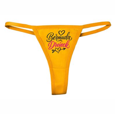 Ladie Tanga Slip bedruckt mit dem Motiv Bermudadreieck