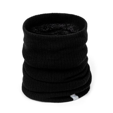 Unisex Schlauchschal Schal mit Teddy-Fleece gefüttert Halswärmer Thermo Loop Halstuch