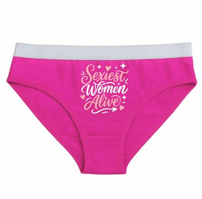 Damen Slip bedruckt mit Motiv Sexiest women alive