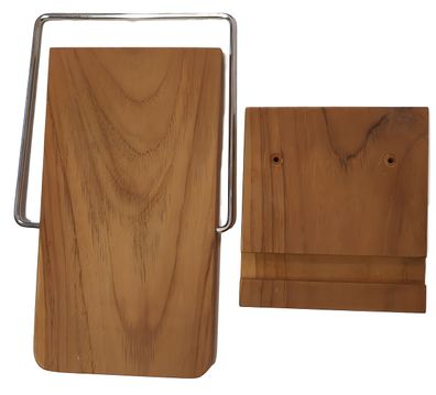 2ter Seitentisch Teakholz natur, klappbar für Rustikal 34 Z, 305 Z, 405 Z