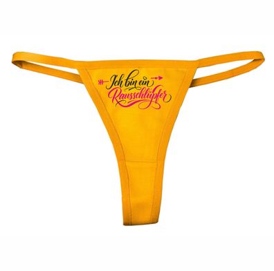 Ladie Tanga Slip bedruckt mit dem Motiv Rausschlüpfer