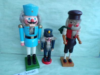 altes Erzgebirge Nußknacker Schaukelpferd Weihnachten Deko