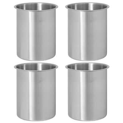 Moritz 4x Edelstahl Dose Ethanol 300 ml Bioethanol Brenngel Tischkamin Tischfeuer