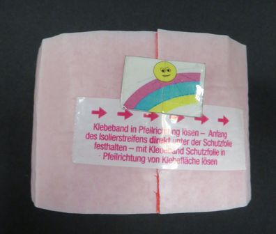 10 Rollen PE-Wickelstreifen IS 70mm breit selbstklebend 3,6m mit Dampfsperre rot