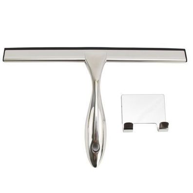 Glaswischer, Badwischer Edelstahl, Abzieher Fensterscheiben und Duschkabinen, Chrom