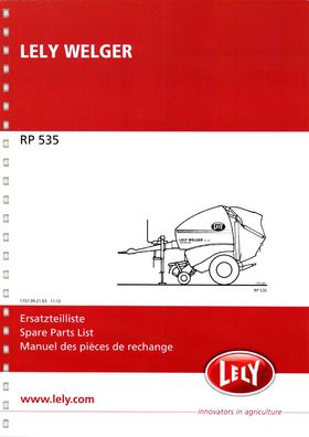 Ersatzteilliste für die Lely Welger Rundballenpresse RP 535