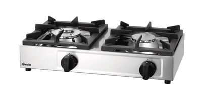 Bartscher Gaskocher Gas Kocher Propan 2 Brenner 11 kW 660 x 350 x 170