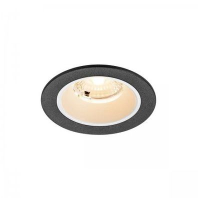 SLV 1009437 NUMINOS® S LED Deckeneinbauleuchte schwarz weiß 2700K 40°