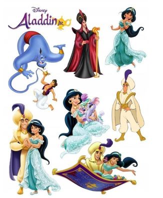 Tortenaufleger Alladyn Personalisierter Alladyn Essbare Tortendekoration aus Fondant2